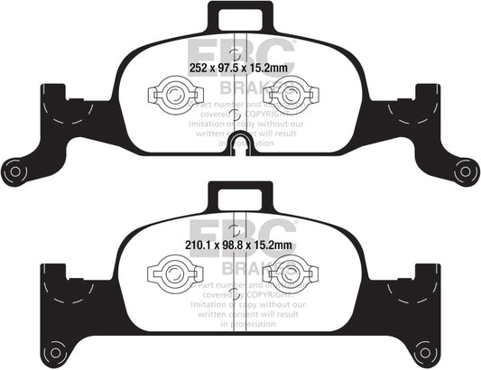 EBC 2018+ Audi A4 Allroad Quattro 2.0L Turbo Greenstuff Front Brake Pads - Blais Performance Parts