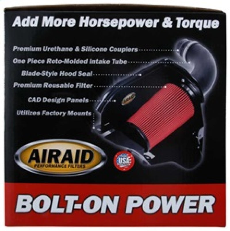 Airaid 01-04 Corvette C5 CAD Intake System w/ Tube (Oiled / Red Media) - Blais Performance Parts