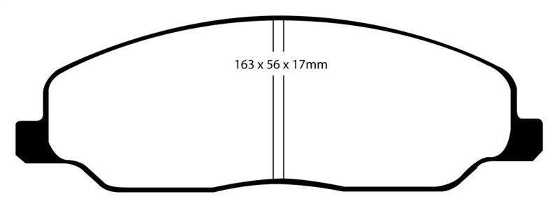 EBC 05-10 Ford Mustang 4.0 Yellowstuff Front Brake Pads - Blais Performance Parts
