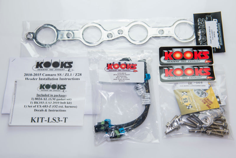 Kooks 10-14 Chevy Camaro LS3/L99/LSA 1 7/8in x 3in SS LT Headers Catted - Blais Performance Parts
