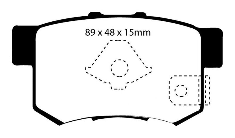 EBC 10-12 Acura RDX 2.3 Turbo Redstuff Rear Brake Pads - Blais Performance Parts