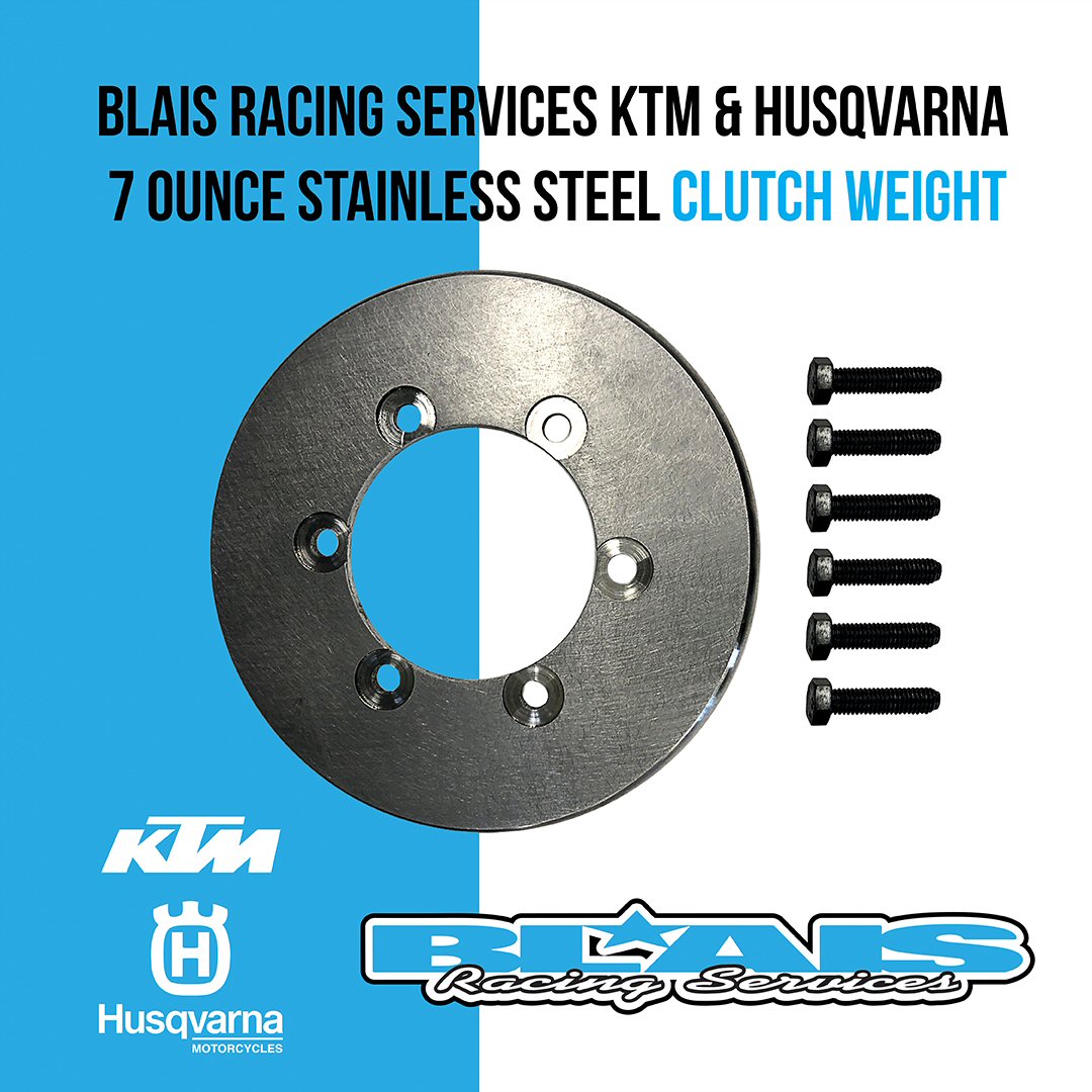 Blais Racing Services KTM and Husqvarna 7 Ounce Stainless Steel Clutch Weight/ Flywheel - Blais Performance Parts