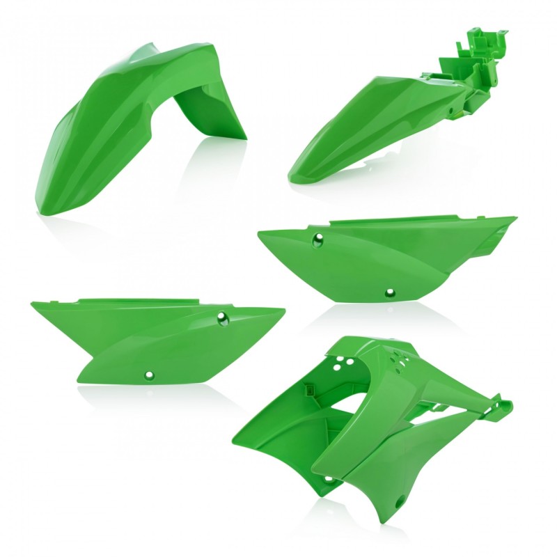 Acerbis 10+ Kawasaki KLX110/110L Plastic Kit - Green - Blais Performance Parts