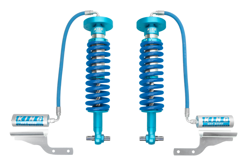 King Shocks 2015+ Ford F150 4WD Front 2.5 Dia Remote Reservoir Coilover (Pair) - Blais Performance Parts