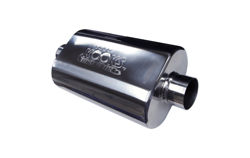 Kooks Universal 2 1/2in Center/Center Oval Muffler (4x8x12) - Blais Performance Parts