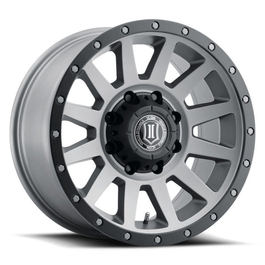 ICON Compression HD 18x9 8x170 6mm Offset 5.25in BS Titanium Wheel - Blais Performance Parts