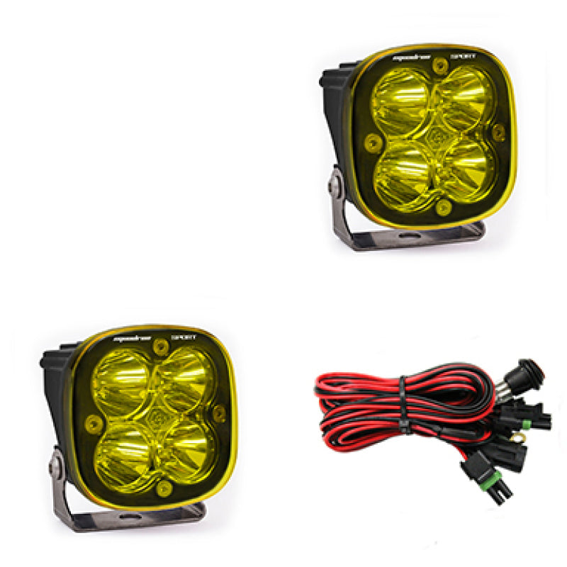 Baja Designs Squadron Sport Spot LED Light Pods - Amber - Blais Performance Parts