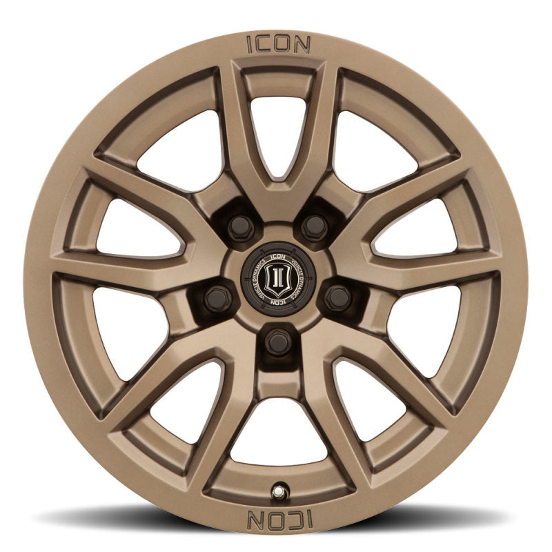 ICON Vector 5 17x8.5 5x150 25mm Offset 5.75in BS 110.1mm Bore Bronze Wheel - Blais Performance Parts