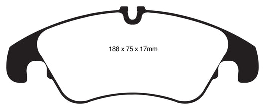 EBC 11 Audi A6 2.0 Turbo Redstuff Front Brake Pads - Blais Performance Parts