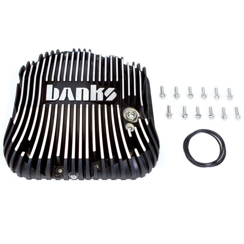 Banks 85-19 Ford F250/ F350 10.25in 12 Bolt Black Milled Differential Cover Kit - Blais Performance Parts