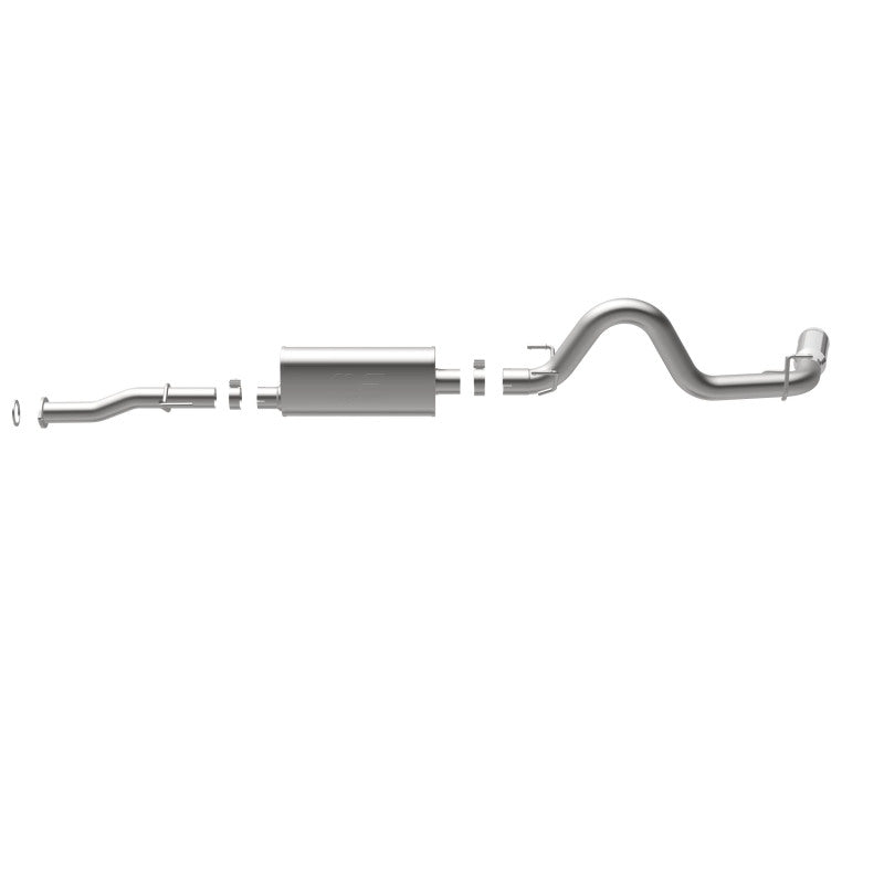 MagnaFlow Cat-Back 2016 Toyota Tacoma 3.5L V6 SS 3in Single Pass Side Exit Rear 4in Tip - Blais Performance Parts