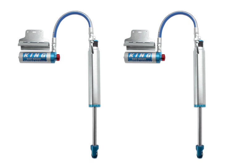 King Shocks 2005+ Toyota Tacoma (6 Lug) Rear 2.5 Dia Remote Reservoir Shock w/Adjuster (Pair) - Blais Performance Parts