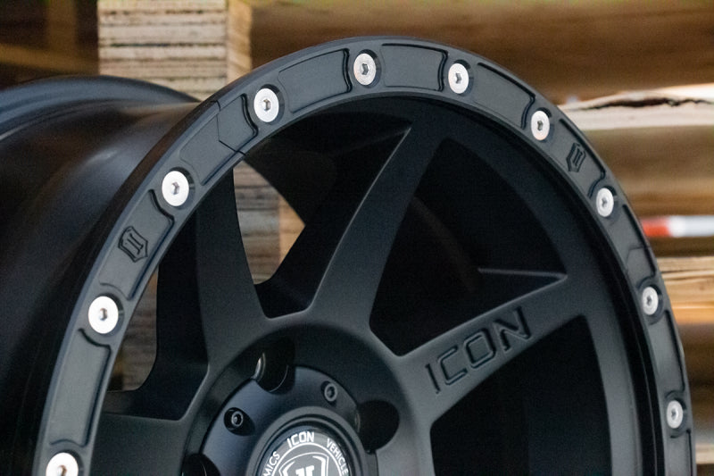 ICON 17in Compression/Alpha/Rebound Wheel Rock Ring Kit (20 Bolt) - Blais Performance Parts
