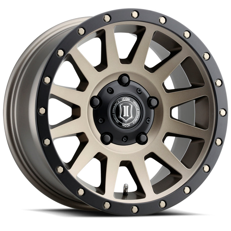 ICON Compression 17x8.5 5x150 25mm Offset 5.75in BS 110.1mm Bore Bronze Wheel - Blais Performance Parts