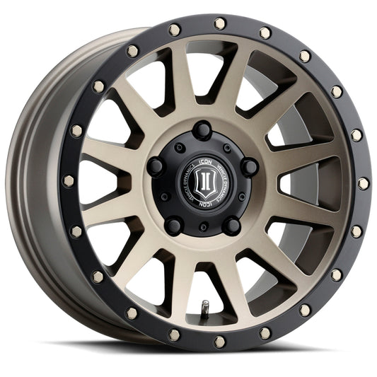 ICON Compression 17x8.5 5x150 25mm Offset 5.75in BS 110.1mm Bore Bronze Wheel - Blais Performance Parts