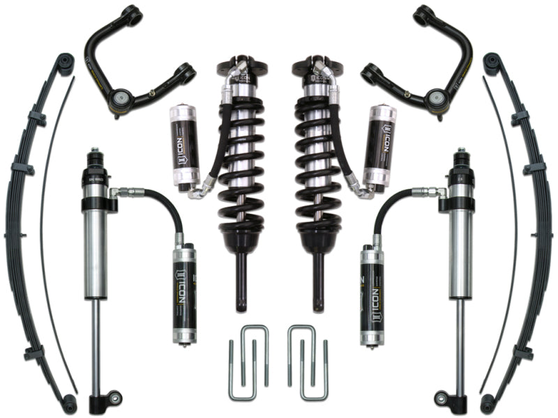 ICON 05-15 Toyota Tacoma 0-3.5in/16-17 Toyota Tacoma 0-2.75in Stg 9 Suspension System w/Tubular Uca - Blais Performance Parts