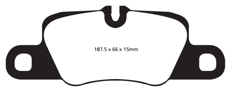 EBC 12-15 Porsche 911 (991) (Cast Iron Rotor only) 3.8 Carrera S Redstuff Rear Brake Pads - Blais Performance Parts