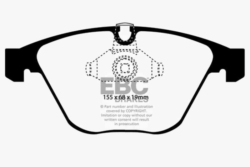 EBC 08-10 BMW M3 4.0 (E90) Bluestuff Front Brake Pads - Blais Performance Parts
