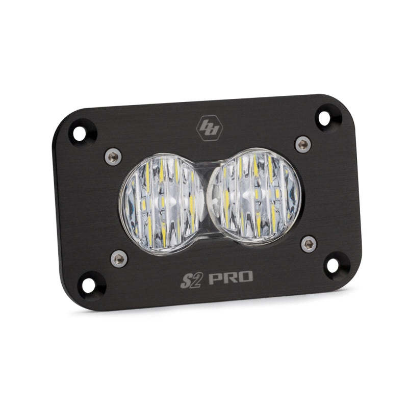 Baja Designs S2 Sport Flush Mount Wide Cornering Pattern LED Work Light - Clear Lens - Blais Performance Parts