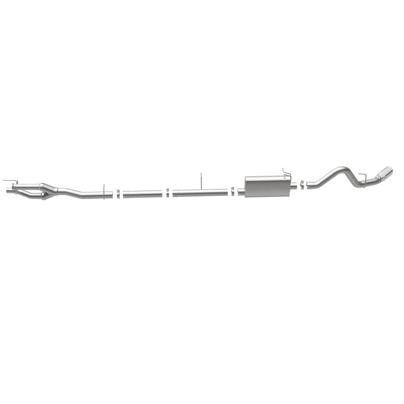 MagnaFlow Sys C/B 11-15 Ford Super Duty F250 6.2L EC CC, SS 3.5in Single Rear Pass Side Ext 5in Tip - Blais Performance Parts