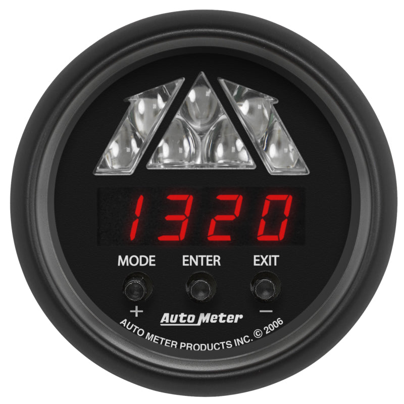 Autometer Z-Series 2-1/16in Tachometer Digital 16000 RPM w/ LED Shift Light - Blais Performance Parts