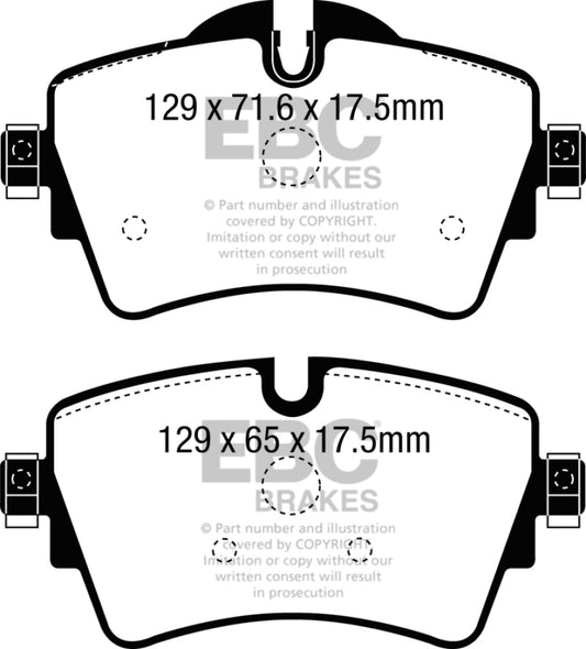 EBC 14+ Mini Hardtop 2.0 Turbo Cooper S Redstuff Front Brake Pads - Blais Performance Parts