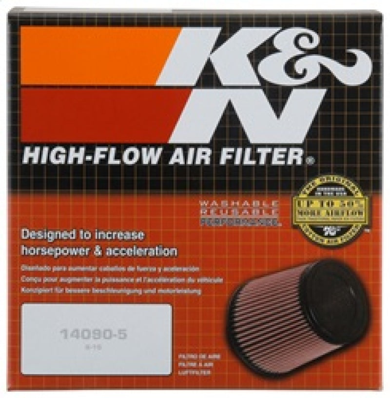 K&N Filter Universal Rubber Filter 3 Inch Flange 6 inch Base 4 inch Top 5 inch Height - Blais Performance Parts
