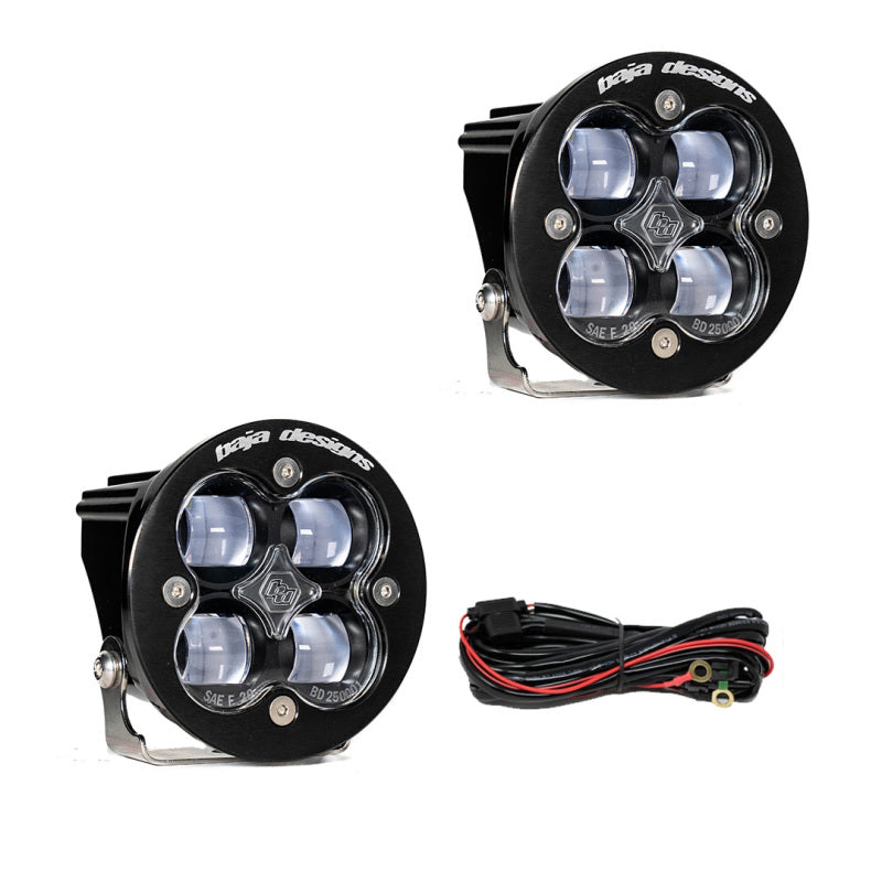 Baja Designs Squadron R SAE LED Spot Light - Clear - Pair - Blais Performance Parts