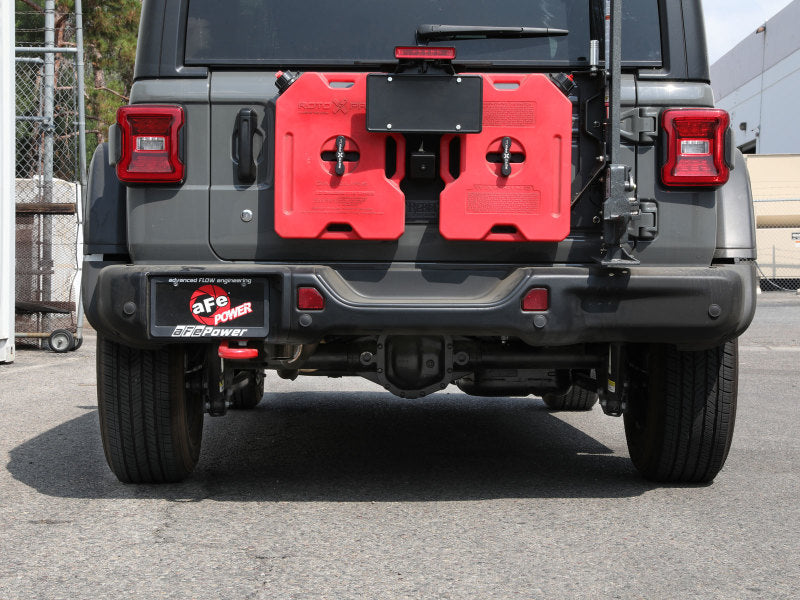 aFe MACH Force-Xp Axle-Back Exhaust System w/NoTip 18-20 Jeep Wrangler L4-2.0T / V6-3.6L - Blais Performance Parts