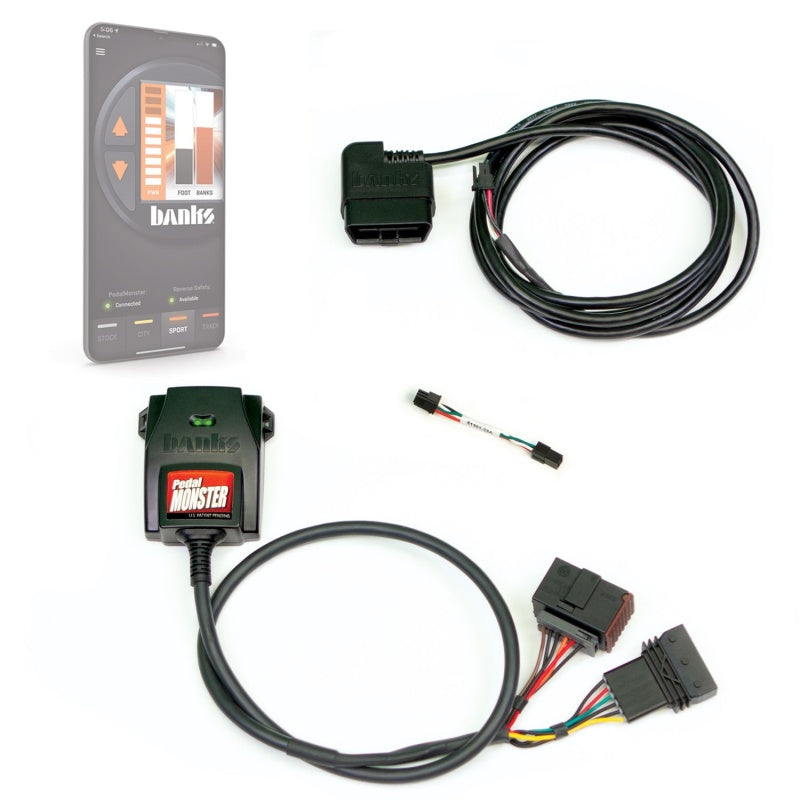Banks Power Pedal Monster Kit (Stand-Alone) - TE Connectivity MT2 - 6 Way - Use w/Phone - Blais Performance Parts