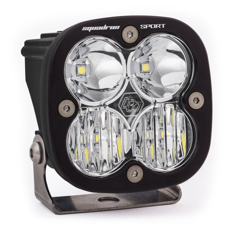 Baja Designs Squadron Sport Driving/Combo Pattern Black LED Light Pod - Clear - Blais Performance Parts
