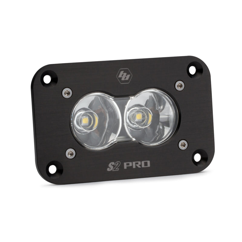 Baja Designs S2 Sport Flush Mount Work/Scene Pattern LED Work Light - Clear - Blais Performance Parts