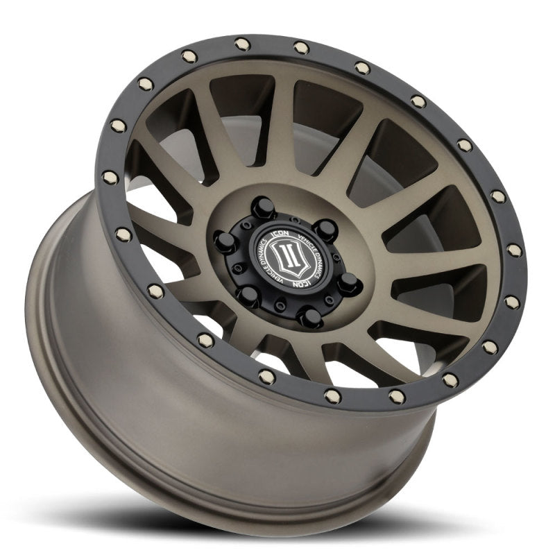 ICON Compression 17x8.5 6x5.5 0mm Offset 4.75in BS 106.1mm Bore Bronze Wheel - Blais Performance Parts