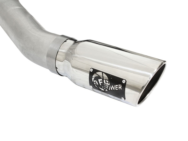 aFe Atlas Exhausts 4in Cat-Back Aluminized Steel Exhaust 2015 Ford F-150 V6 3.5L (tt) Polished Tip - Blais Performance Parts