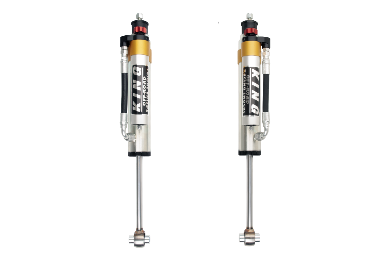 King Shocks 90-12 Mercedes-Benz G-Class Rear 2.5 Dia Piggy Hose Reservoir w/Adjuster (Pair) - Blais Performance Parts