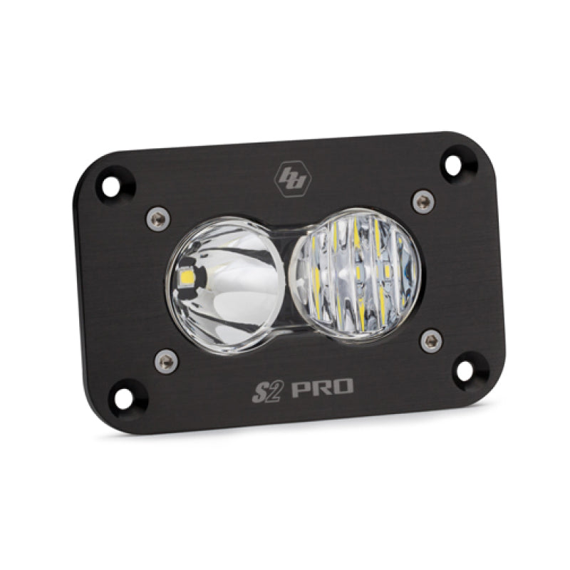 Baja Designs S2 Pro Flush Mount Driving Combo Pattern LED Work Light - Clear - Blais Performance Parts
