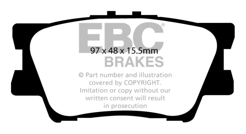 EBC 13+ Lexus ES300h 2.5 Hybrid Redstuff Rear Brake Pads - Blais Performance Parts