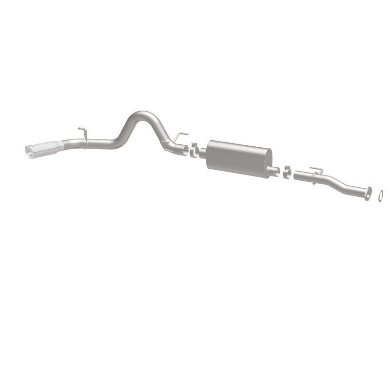 MagnaFlow Cat-Back 2016 Toyota Tacoma 3.5L V6 SS 3in Single Pass Side Exit Rear 4in Tip - Blais Performance Parts