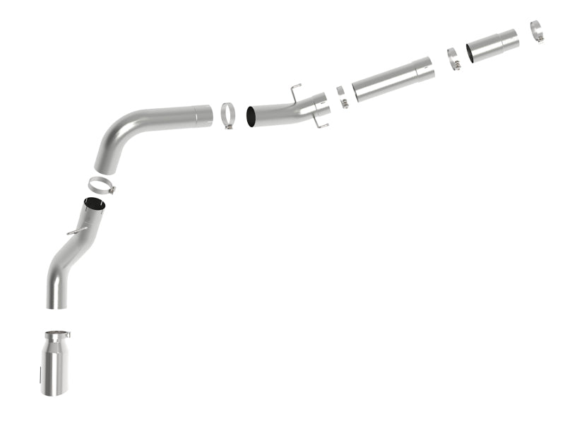 aFe ATLAS 5in DPF-Back Alum Steel Exhaust System w/Polished Tip 19-20 Ram Diesel Trucks L6-6.7L (td) - Blais Performance Parts