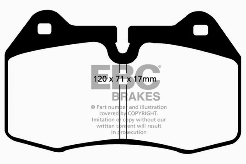 EBC 94-99 BMW M5 3.8 (E34) Redstuff Front Brake Pads - Blais Performance Parts