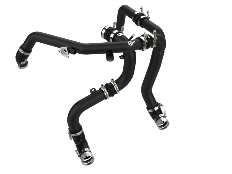 aFe 21-23 Ford Bronco V6-2.7Ltt BladeRunner Alum Hot & Cold Charge Pipe Kit - Black - Blais Performance Parts
