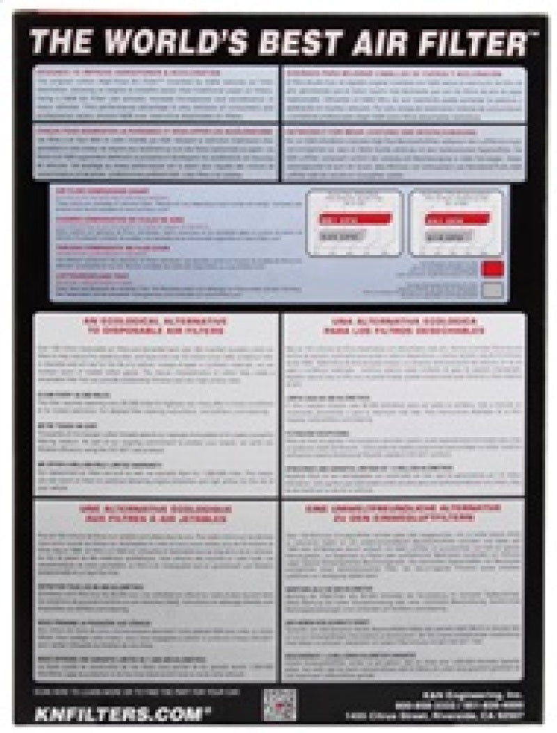 K&N Replacement Air Filter TOYOTA TACOMA 2.7L-L4; 2005-2010 - Blais Performance Parts