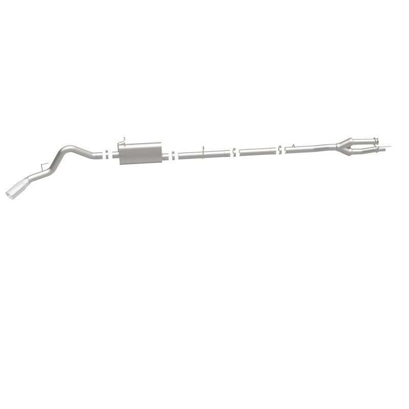 MagnaFlow Sys C/B 11-15 Ford Super Duty F250 6.2L EC CC, SS 3.5in Single Rear Pass Side Ext 5in Tip - Blais Performance Parts