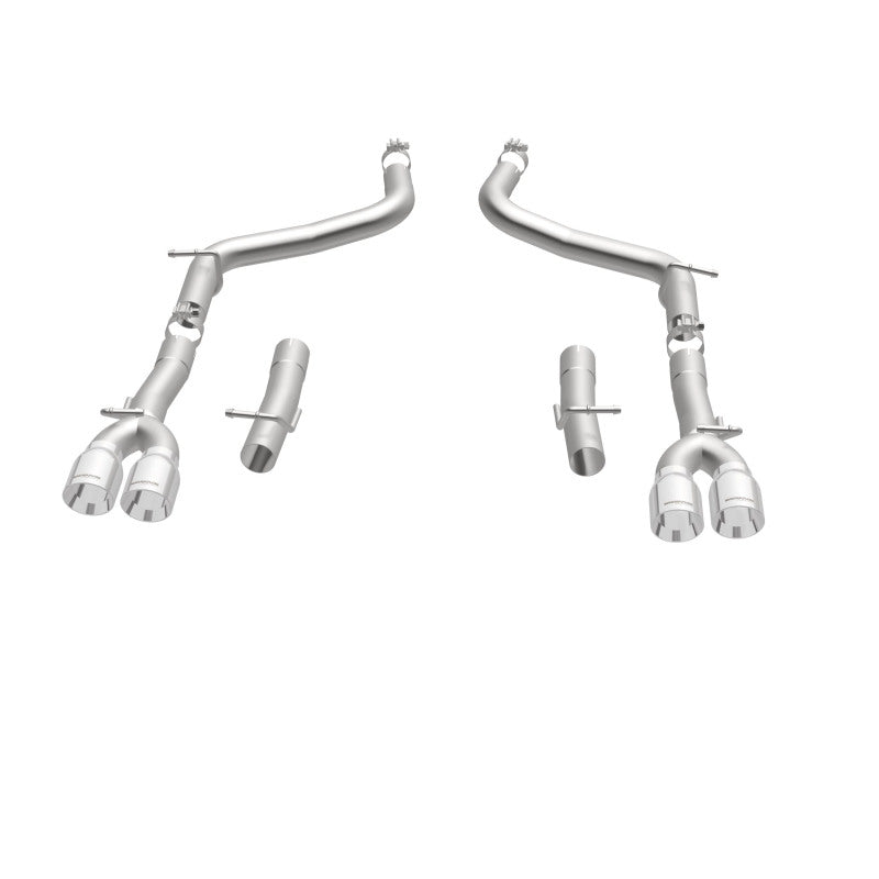 MagnaFlow Axle-Back, SS, 2.5in, Quad Split Rear 3.5in Tip 2015 Dodge Challenger 3.6L V6 - Blais Performance Parts
