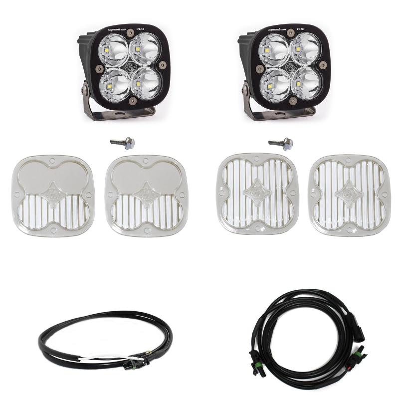 Baja Designs 2021+ Ford Bronco A Piller Light Kit Squadron Pro Spot w/Upfitter - Blais Performance Parts