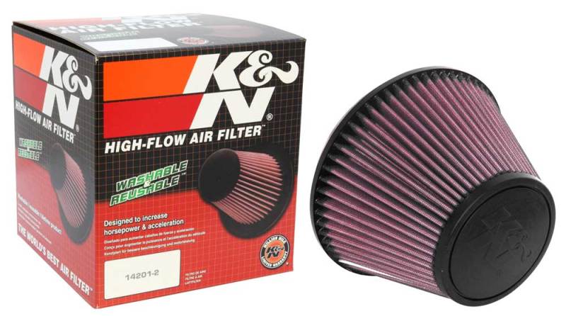 K&N Universal Clamp-On Air Filter 6in FLG / 7-1/2in B / 4-1/2in T / 5in H - Blais Performance Parts