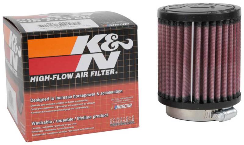 K&N Universal Air Filter - 2-7/16in Flange x 3-1/2in OD x 4in Height - Blais Performance Parts