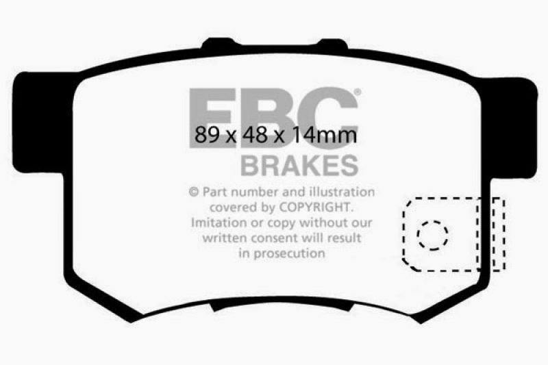 EBC 97 Acura CL 2.2 Greenstuff Rear Brake Pads - Blais Performance Parts