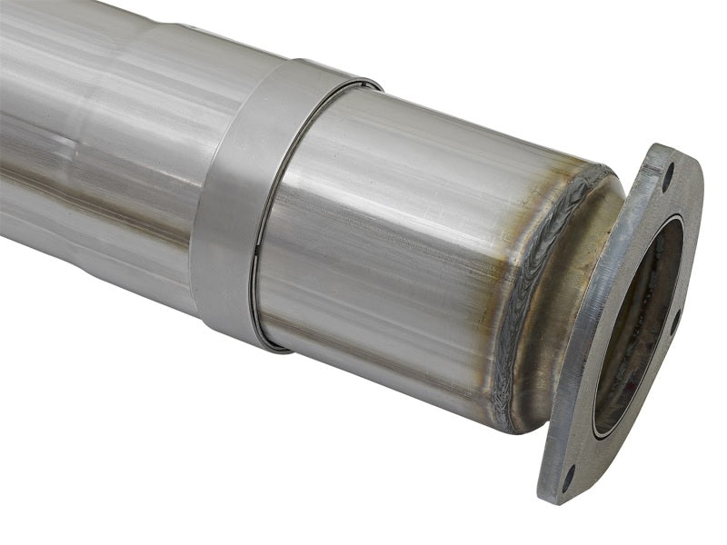 aFe ATLAS 5in DPF-Back Alum Steel Exhaust System w/Black Tip 2017 Ford Diesel Trucks V8-6.7L (td) - Blais Performance Parts