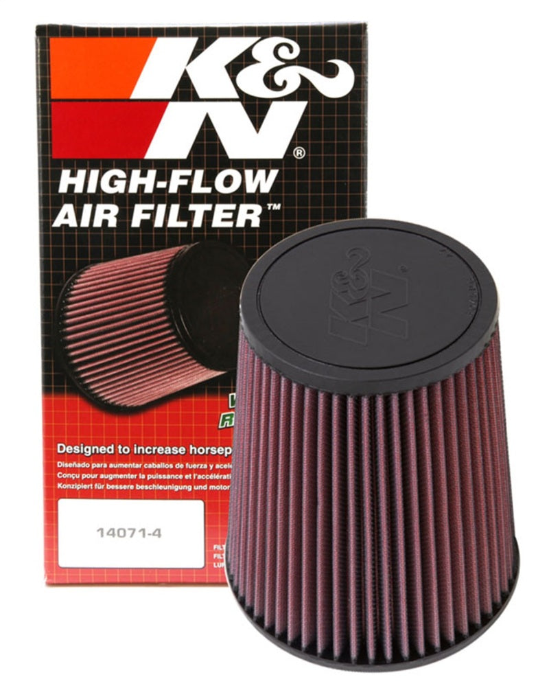 K&N 6 inch OD-Base 4 1/2 inch OD-Top 7 Inch H Round Tapered Universal Air Filter - Blais Performance Parts